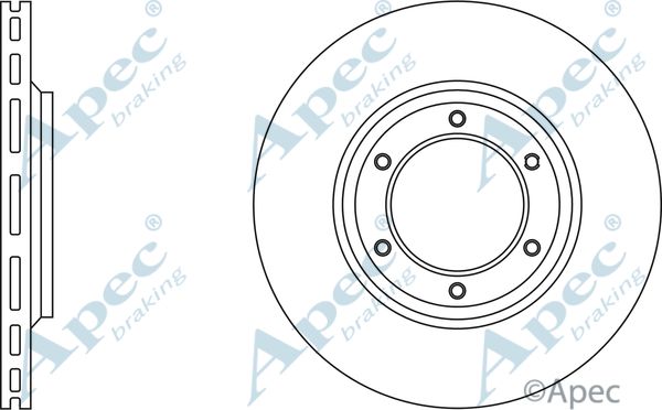 APEC BRAKING stabdžių diskas DSK742